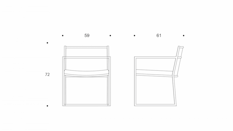 bord low dining chair  rr8 bind  drawing